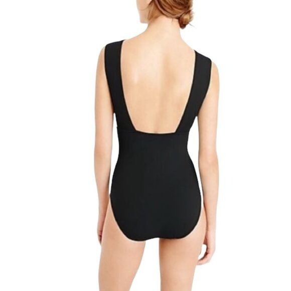 J. Crew Plunge V-neck one-piece Swimsuit Size 0 NWT - Picture 4 of 4